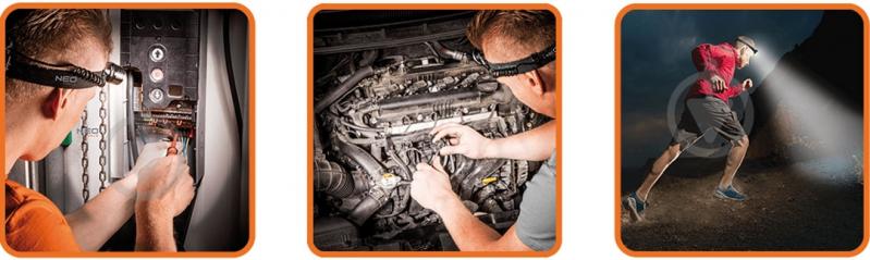 Фонарик на голову NEO tools 99-201 - фото 2