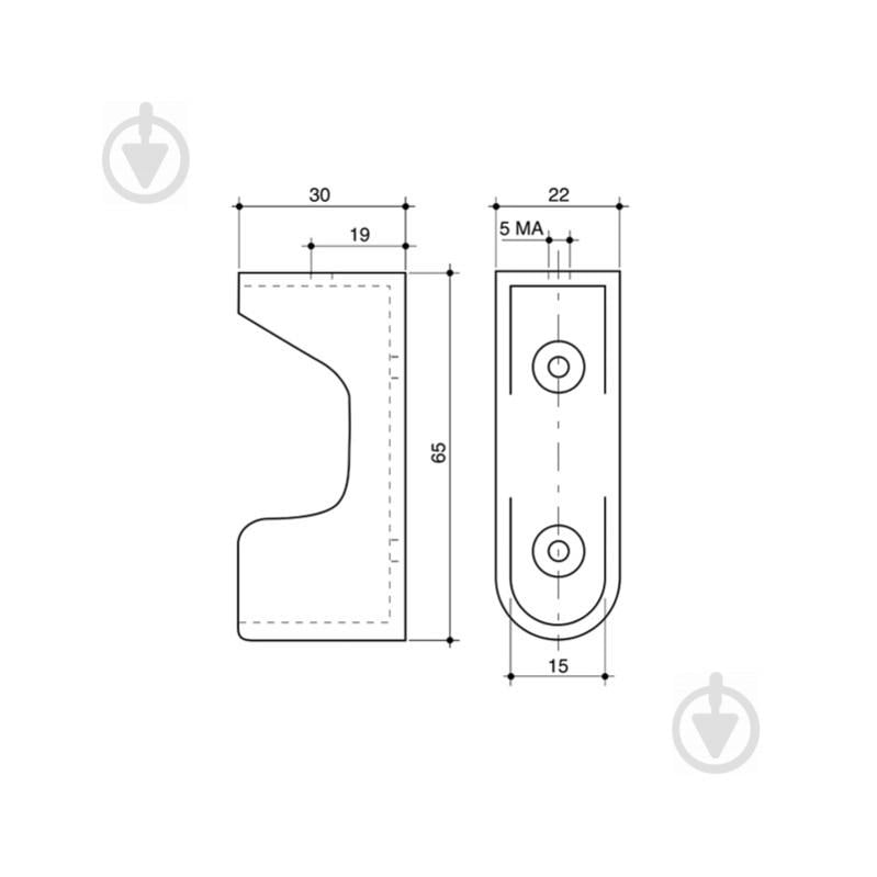 Тримач труби Poliplast 0118 BS/D білий - фото 5