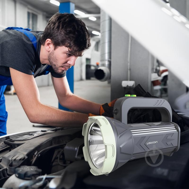 Фонарь светодиодный LEDCOIN EL306 7 Вт темно-серый 80567 - фото 3 Фонарь светодиодный LEDCOIN EL306 7 Вт темно-серый 80567 - фото 3