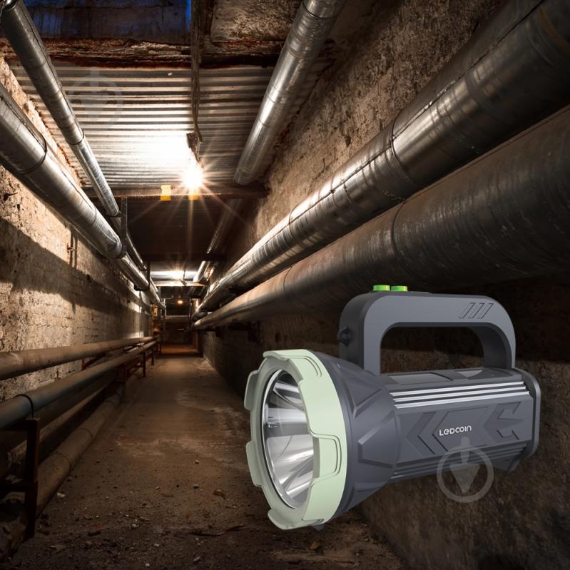 Фонарь светодиодный LEDCOIN EL306 7 Вт темно-серый 80567 - фото 4 Фонарь светодиодный LEDCOIN EL306 7 Вт темно-серый 80567 - фото 4