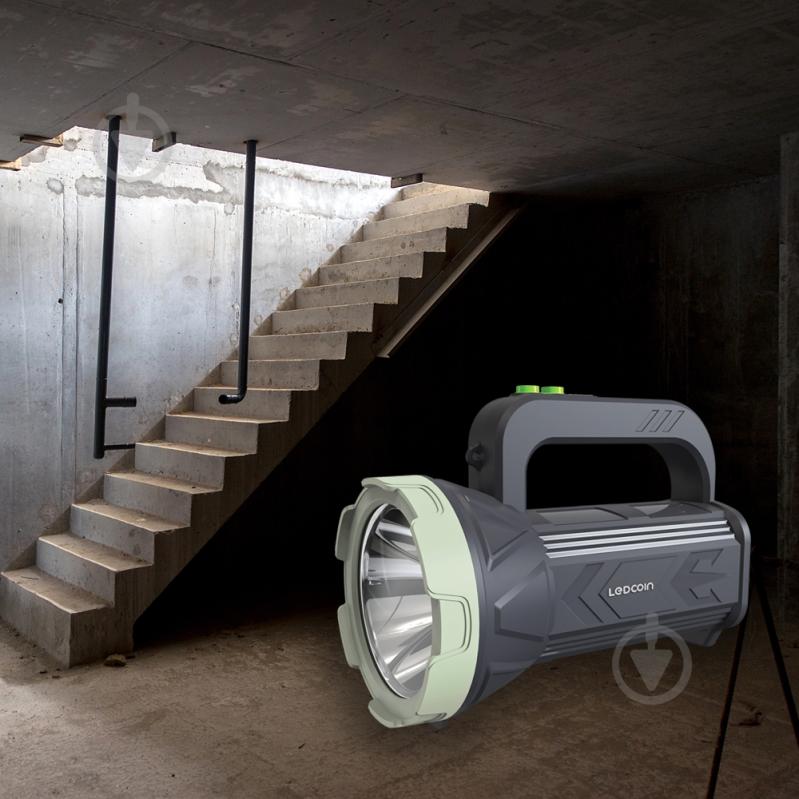 Ліхтар світлодіодний LEDCOIN EL306 4 Вт темно-сірий 80566 - фото 3 Ліхтар світлодіодний LEDCOIN EL306 4 Вт темно-сірий 80566 - фото 3