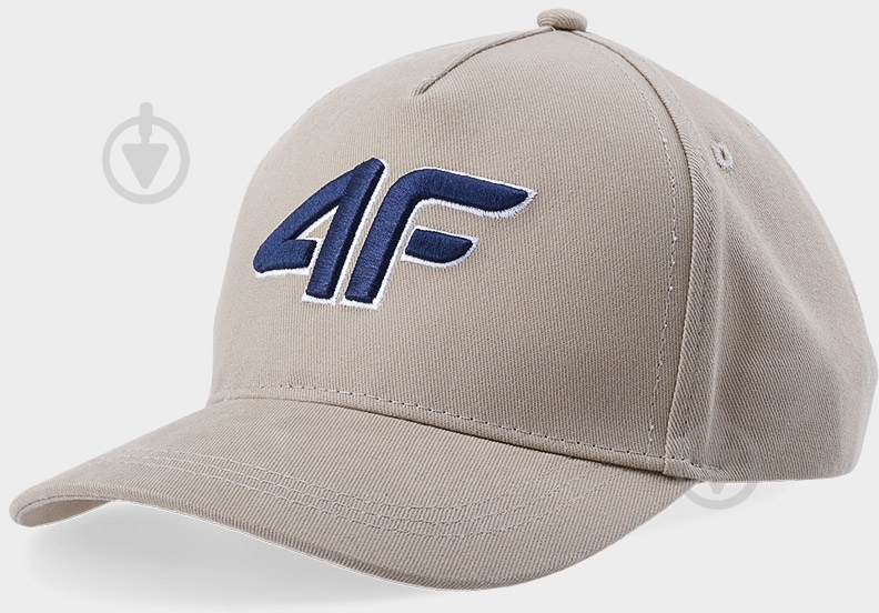 Кепка 4F BASEBALL CAP M169 4FJRSS23ACABM169-83S OS бежевий - фото 1