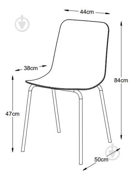 Стілець обідній Unique Furniture WHITBY 500x840x500 мм 2 шт. темно-зелений - фото 6