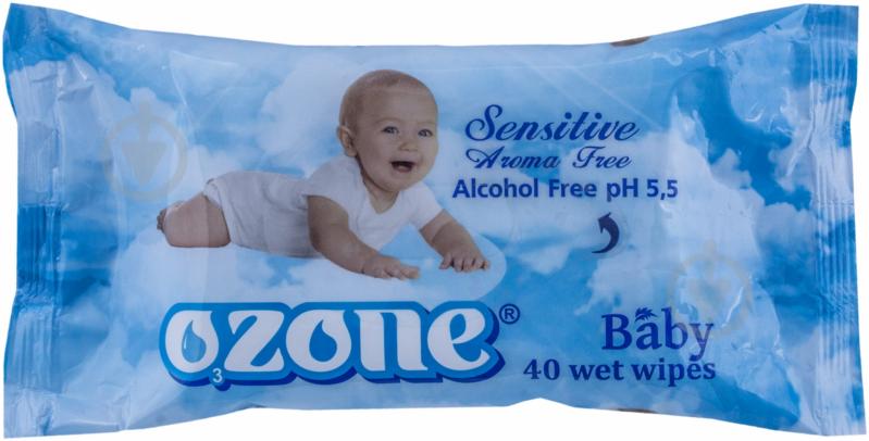 Детские влажные салфетки Ozone Baby с экстрактом календулы и витамином Е 40 шт. - фото 1