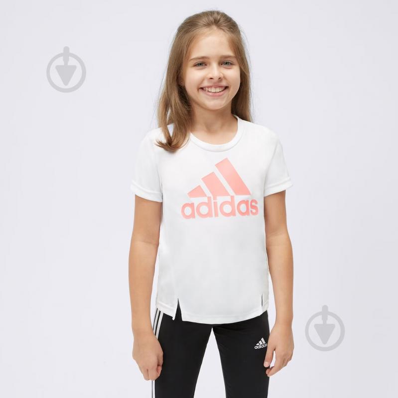 Футболка Adidas HE2006 р.170 белый - фото 1