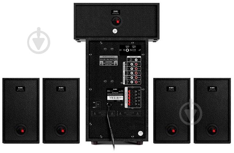 Акустическая система Sven HT-210 5.1 black - фото 4 Акустическая система Sven HT-210 5.1 black - фото 4