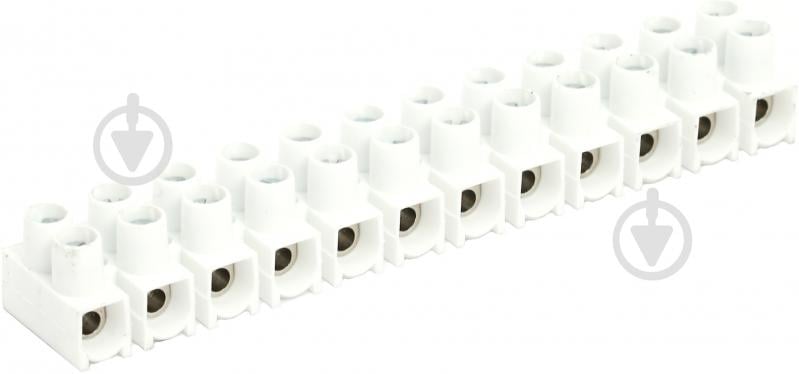 Колодка клемна Simet LTA 12x16,0 кв.мм 960 °C негорюча білий - фото 1 Колодка клемна Simet LTA 12x16,0 кв.мм 960 °C негорюча білий - фото 1
