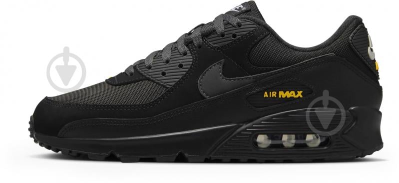 Кросівки чоловічі демісезонні Nike Air Max 90 HM0628-001 р.44 чорні - фото 1