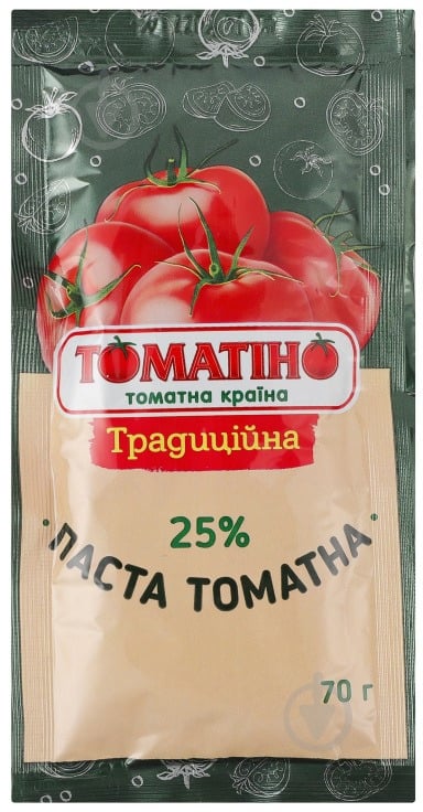 Паста томатна ТОМАТІНО Традиційна 25% 70 г - фото 1