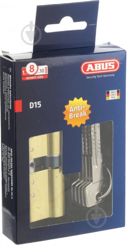 Циліндр Abus KD15 35x35 ключ-вороток 70 мм матова латунь - фото 4