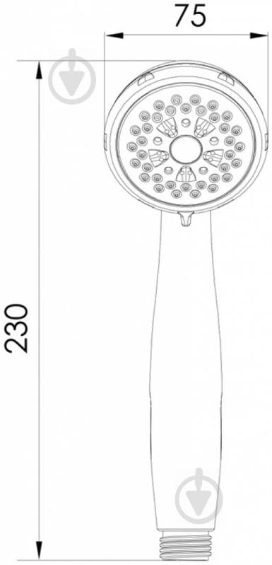 Ручний душ IMPRESE W075R1 - фото 2