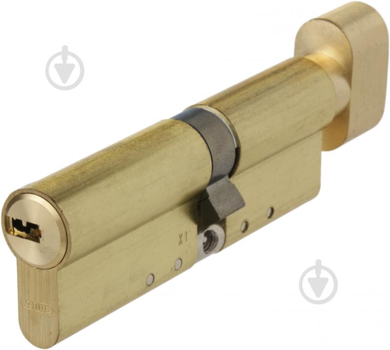 Циліндр Abus KD15 50x40 ключ-вороток 90 мм матова латунь - фото 1
