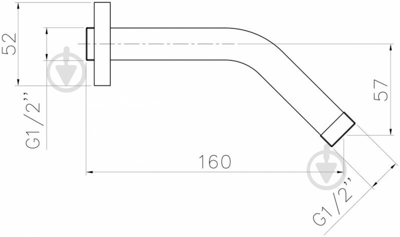Кронштейн настенный для душа Imprese SH01 - фото 2