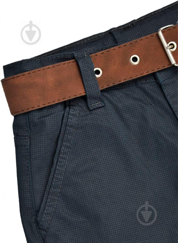 Джинсы ARN JEANS 115 с ремнем р.122-128 синий 13872 - фото 3