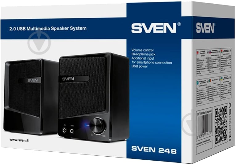 Акустична система Sven 248 2.0 black - фото 6