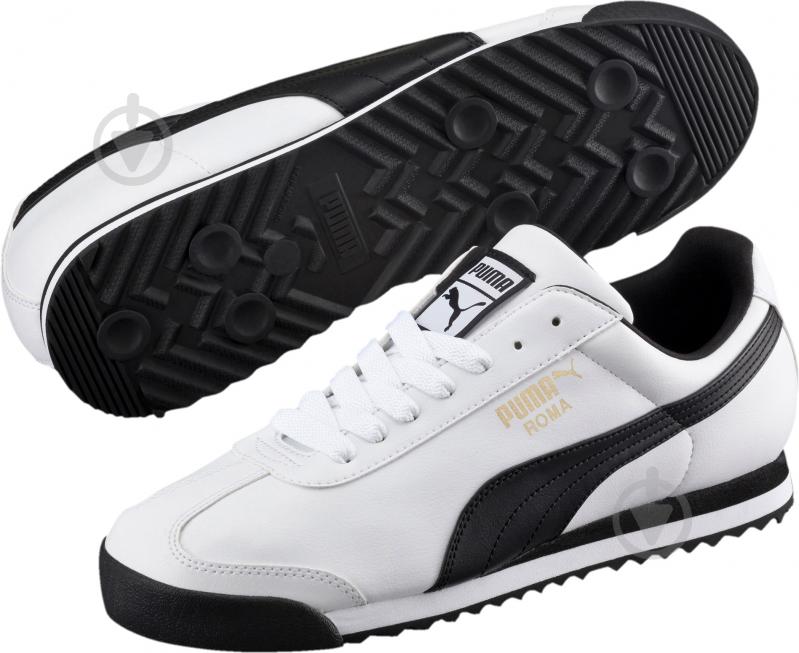 Кросівки чоловічі демісезонні Puma Roma Basic 35357204 р.43 білі - фото 3