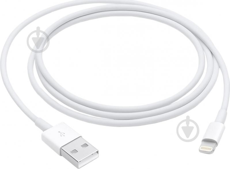 Кабель Lightning – USB 1 м белый (MQUE2ZM/A) Cable - фото 1