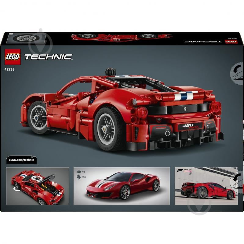 Конструктор LEGO Technic Автомобиль Ferrari 488 Pista 42235 - фото 2