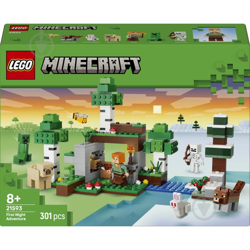 Конструктор LEGO Minecraft Приключение в первую ночь 21593 - фото 1