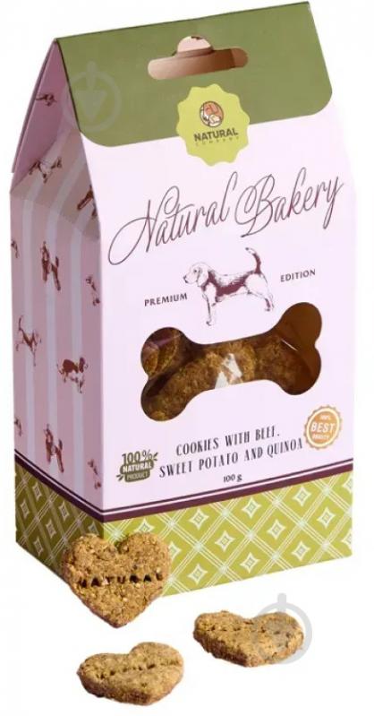 Ласощі Naturall печиво з яловичиною бататом та кіноа 100 г (4820241161799) - фото 2 Ласощі Naturall печиво з яловичиною бататом та кіноа 100 г (4820241161799) - фото 2