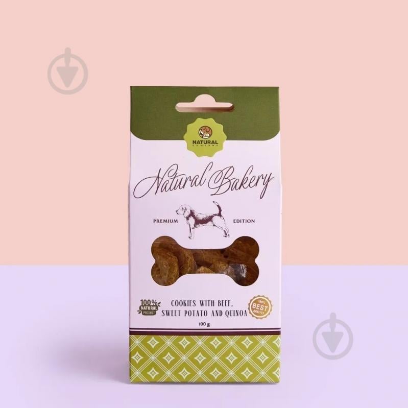 Ласощі Naturall печиво з яловичиною бататом та кіноа 100 г (4820241161799) - фото 4 Ласощі Naturall печиво з яловичиною бататом та кіноа 100 г (4820241161799) - фото 4