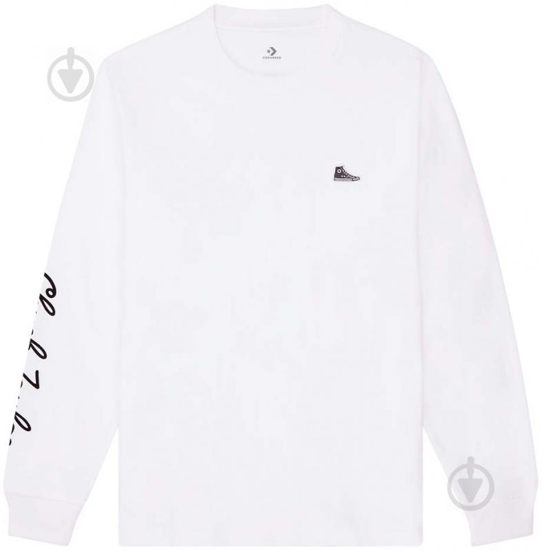 Футболка Converse CONVERSE CT SNEAKER PATCH LS TEE 10020536-102 р.L белый - фото 2