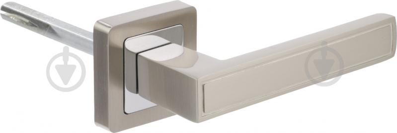 Ручка на розетке Comit page матовый хром/никель - фото 1 Ручка на розетке Comit page матовый хром/никель - фото 1