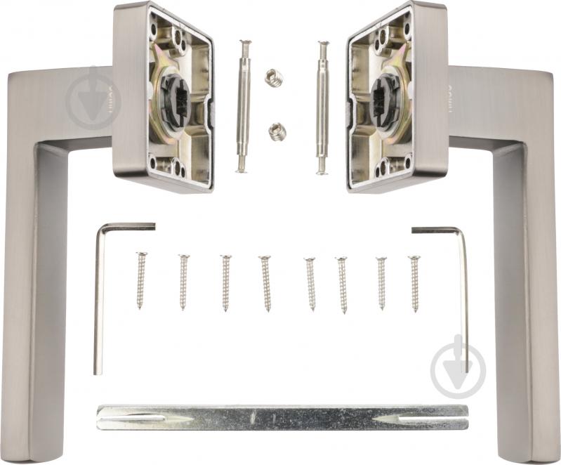 Ручка на розетке Comit page хром/титан - фото 4