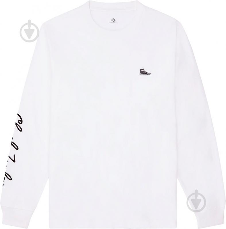Футболка Converse CONVERSE CT SNEAKER PATCH LS TEE 10020536-102 р.2XL белый - фото 1