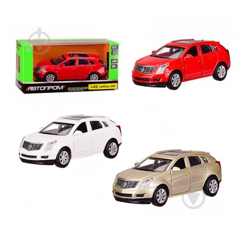 Автомобіль Автопром 1:43 Cadillac SRX в асортименті 4334 - фото 1