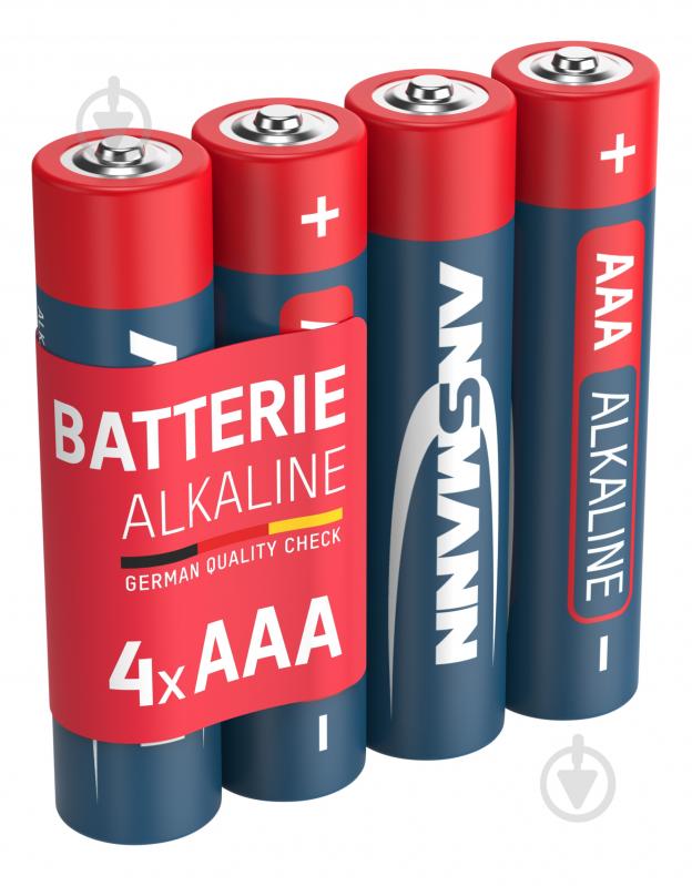 Батарейка Ansmann Alkaline 1,5 V AAA (мизинчиковые) 4 шт. (5015553) - фото 7