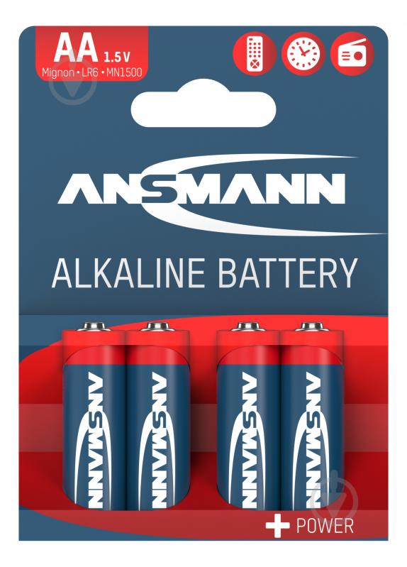 Батарейка Ansmann Alkaline AA 1,5 V 1/2AA 4 шт. (5015563) - фото 1