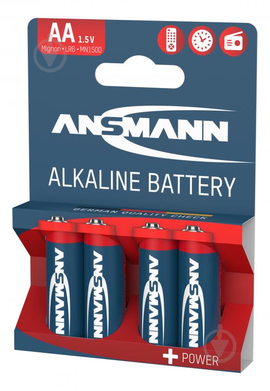 Батарейка Ansmann Alkaline AA 1,5 V 1/2AA 4 шт. (5015563) - фото 3