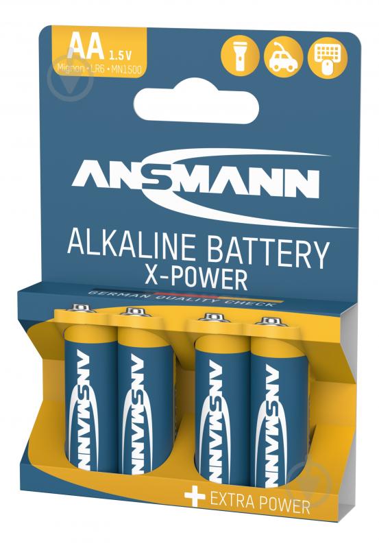 Батарейка Ansmann Alkaline X-Power 1,5 V 1/2AA 4 шт. (5015663) - фото 2