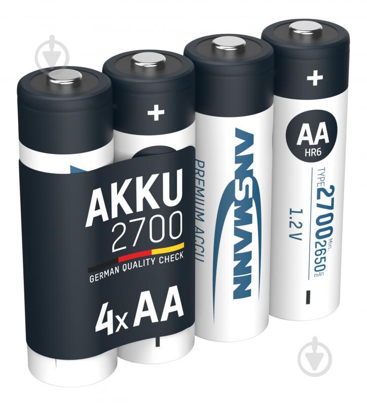 Аккумулятор Ansmann 4x2700 mAh NiMH 1.2V Premium 1/2AA 4 шт. (5030842) - фото 4