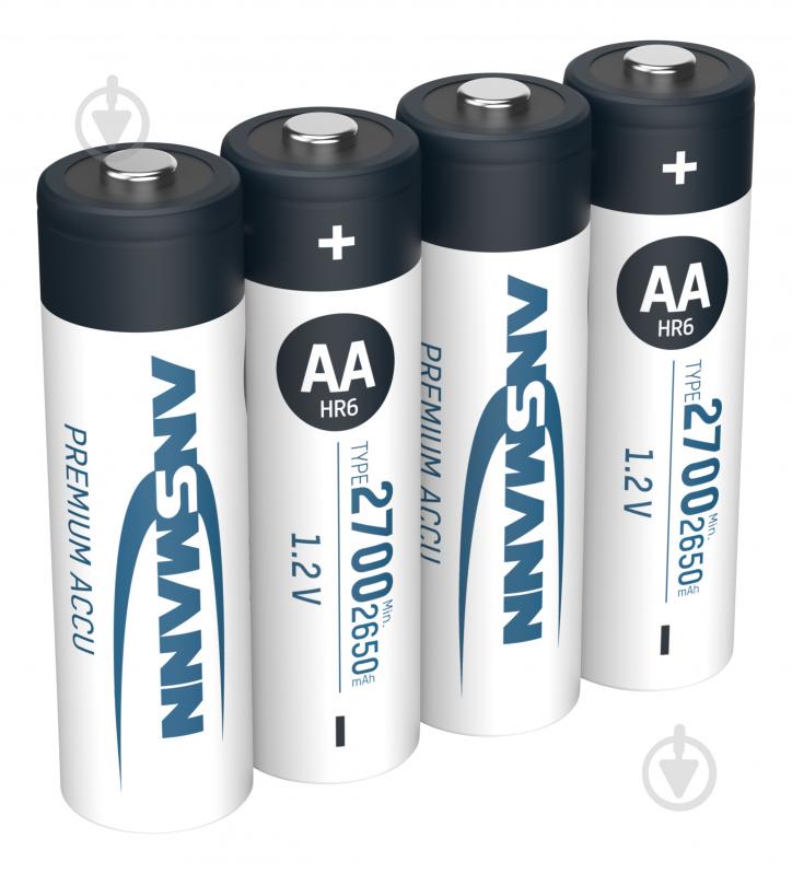 Аккумулятор Ansmann 4x2700 mAh NiMH 1.2V Premium 1/2AA 4 шт. (5030842) - фото 5