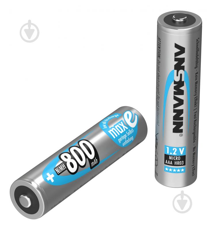 Акумулятор Ansmann 4x800 mAh NiMH 1.2V maxE Premium AAA (мізинчикові) 4 шт. (5035042) - фото 13