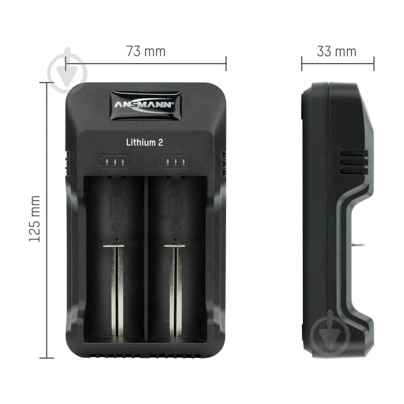 Зарядное устройство Ansmann Lithium 2 для 1-2 Li-Ion аккумуляторов (3,6 В/3,7 В) или 1-2 NiMH аккумуляторов (1,2 В) AA/AAA 1001-0050 - фото 9