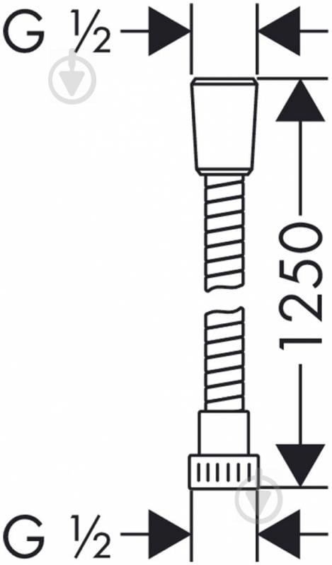 Шланг для душу Hansgrohe Metaflex 125 28262000 1,25 м - фото 2