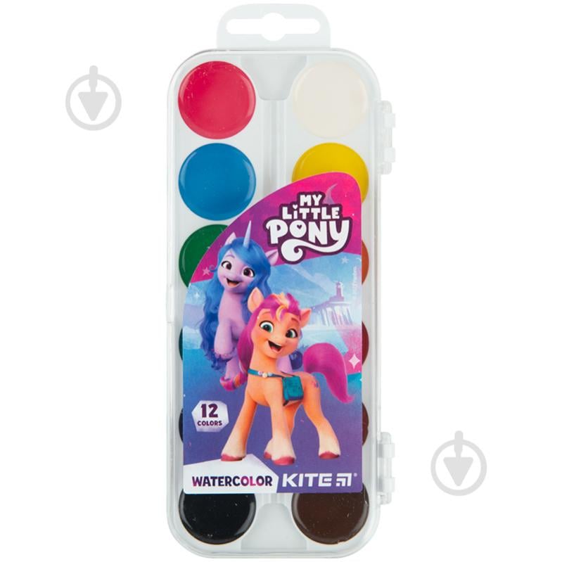 Краски акварельные медовые My Little Pony 12 цветов LP23-061 KITE - фото 1