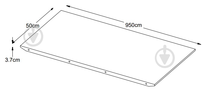 Стільниця для столу Unique Furniture SAVONA 950x40x500 мм дуб чорний - фото 4