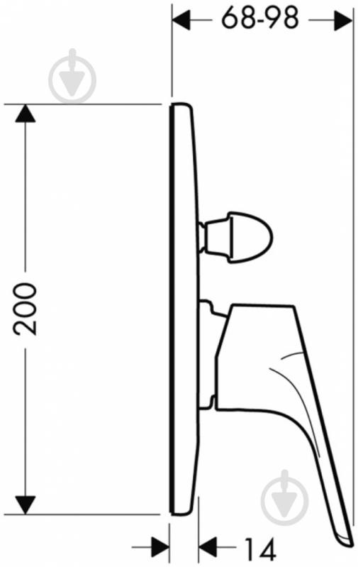 Смеситель для ванны Hansgrohe Focus E2 31947000 - фото 2 Смеситель для ванны Hansgrohe Focus E2 31947000 - фото 2