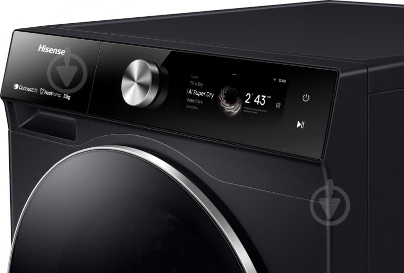 Стиральная машина Hisense WF7S1247BB + сушильная машина DH7S107BB - фото 17 Стиральная машина Hisense WF7S1247BB + сушильная машина DH7S107BB - фото 17
