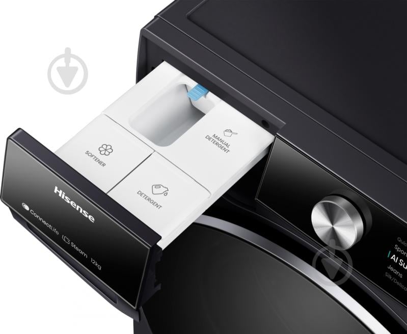 Стиральная машина Hisense WF7S1247BB + сушильная машина DH7S107BB - фото 6 Стиральная машина Hisense WF7S1247BB + сушильная машина DH7S107BB - фото 6