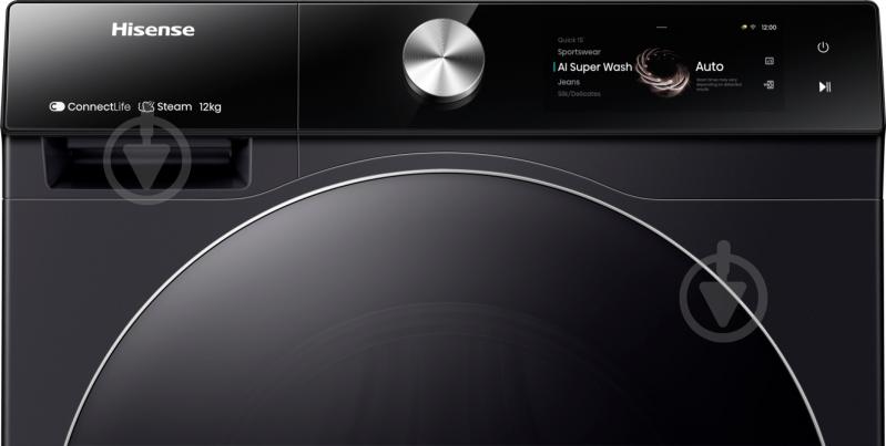 Стиральная машина Hisense WF7S1247BB + сушильная машина DH7S107BB - фото 7 Стиральная машина Hisense WF7S1247BB + сушильная машина DH7S107BB - фото 7