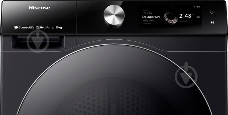 Стиральная машина Hisense WF7S1247BB + сушильная машина DH7S107BB - фото 15 Стиральная машина Hisense WF7S1247BB + сушильная машина DH7S107BB - фото 15