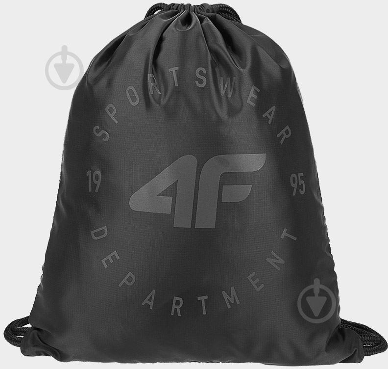 Рюкзак 4F GYMSACK F047 4FSS23AGYMF047-20S чорний - фото 3