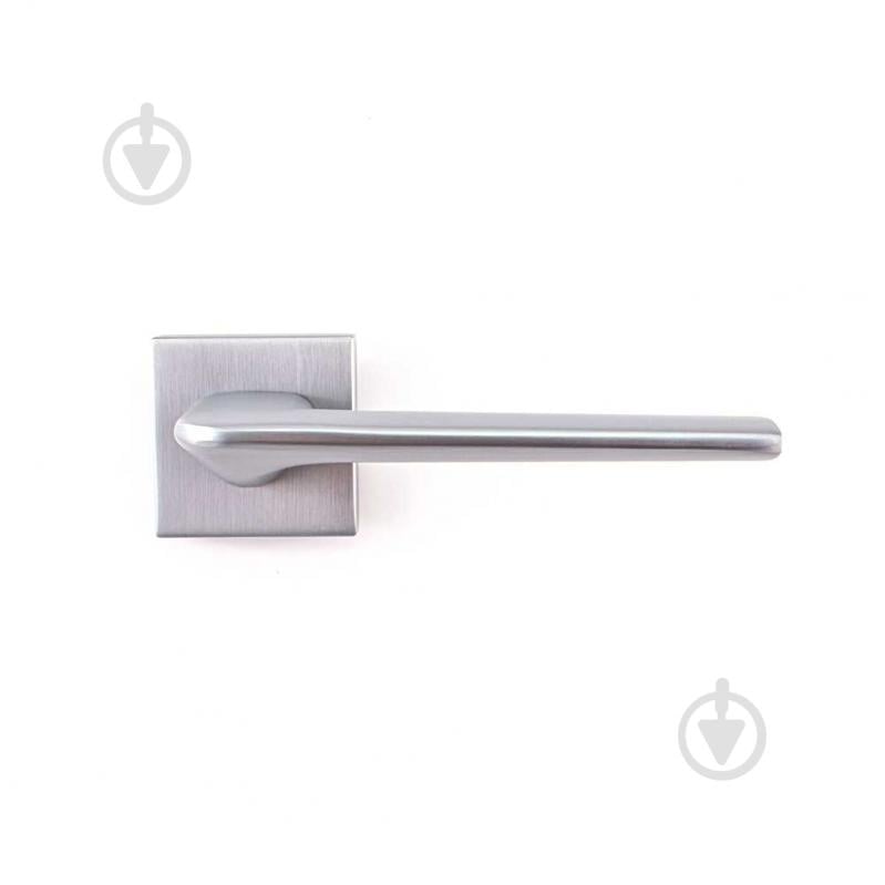 Ручка на розетке Comit Flagman без запирания брашированный матовый хром - фото 1 Ручка на розетке Comit Flagman без запирания брашированный матовый хром - фото 1