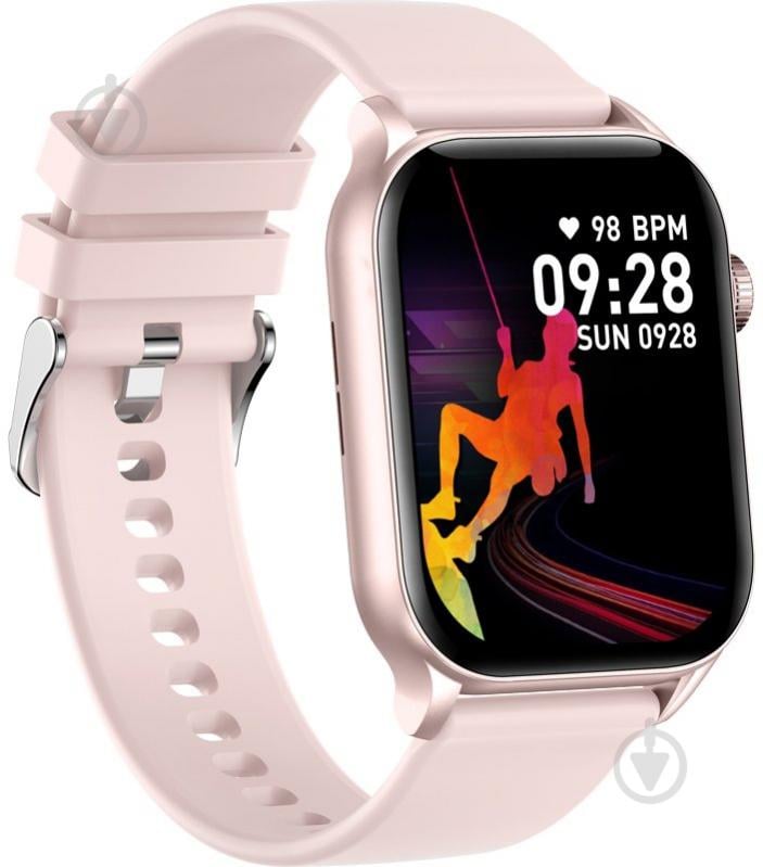 Смарт-годинник Gelius GP-SW015 Amazwatch Light pink (00000101273) - фото 5
