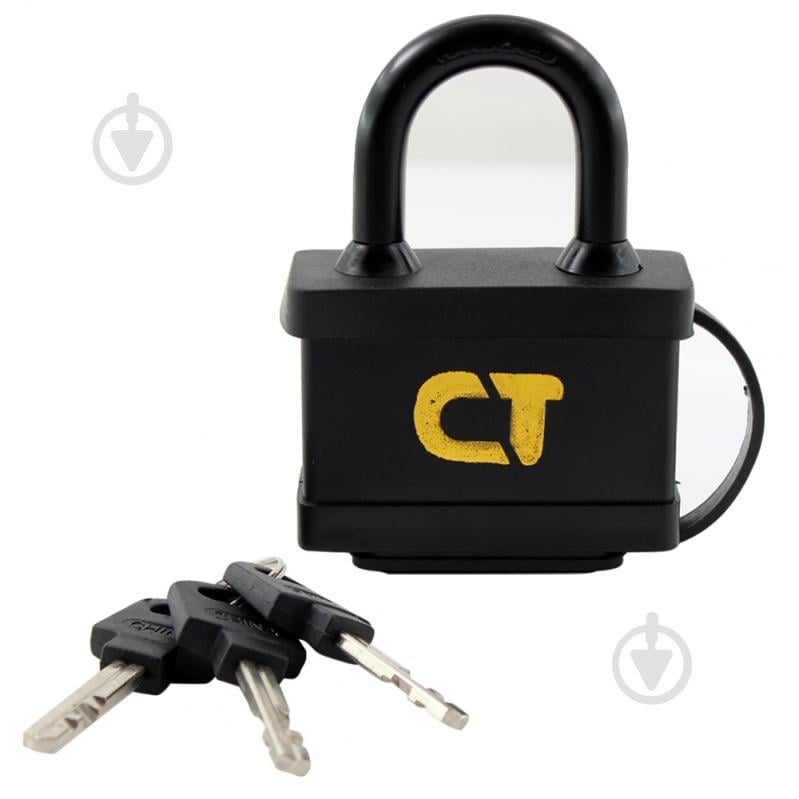 Замок навісний Comit 60 мм чорний 71071 відкритий (амбарний) - фото 1